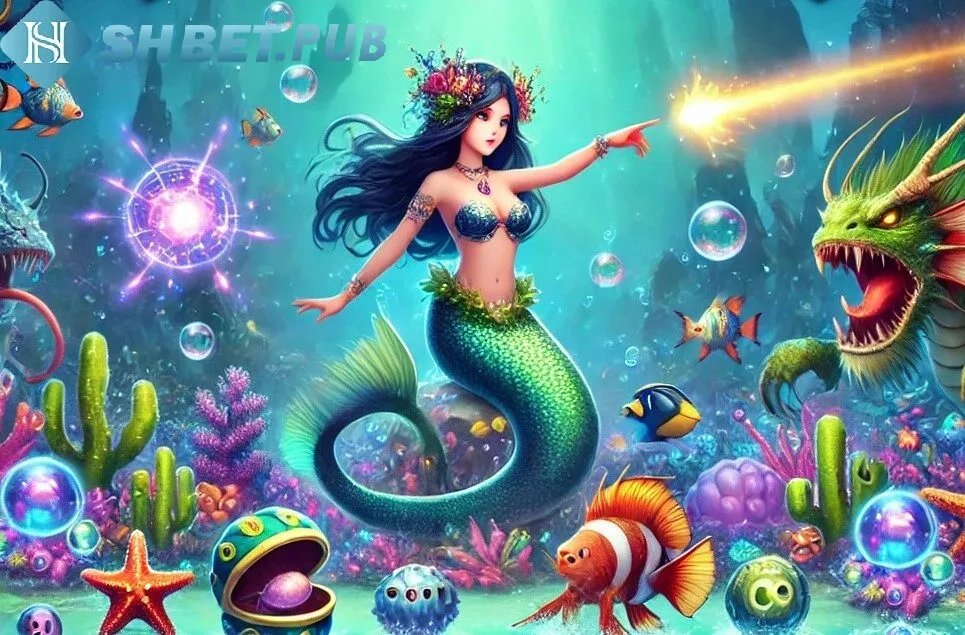 Bắn Cá Tiên Shbet Tham gia hành trình phiêu lưu kỳ thú cùng tiên cá dưới đại dương 4 Gameplay: Trải Nghiệm Bắn Cá Độc Đáo